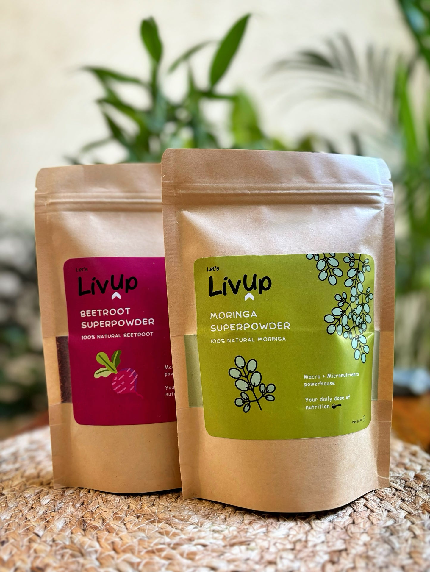 Superfood Power Duo: Moringa & Beetroot Powder Combo | 100% Natural, No Chemicals, No Preservatives